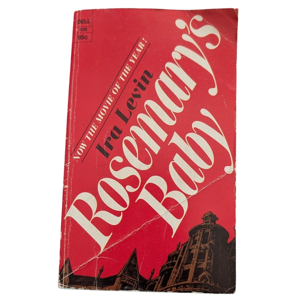 1968 Rosemary's Baby Ira Levin 1968 Dell Vintage Paperback Movie Mia Farrow